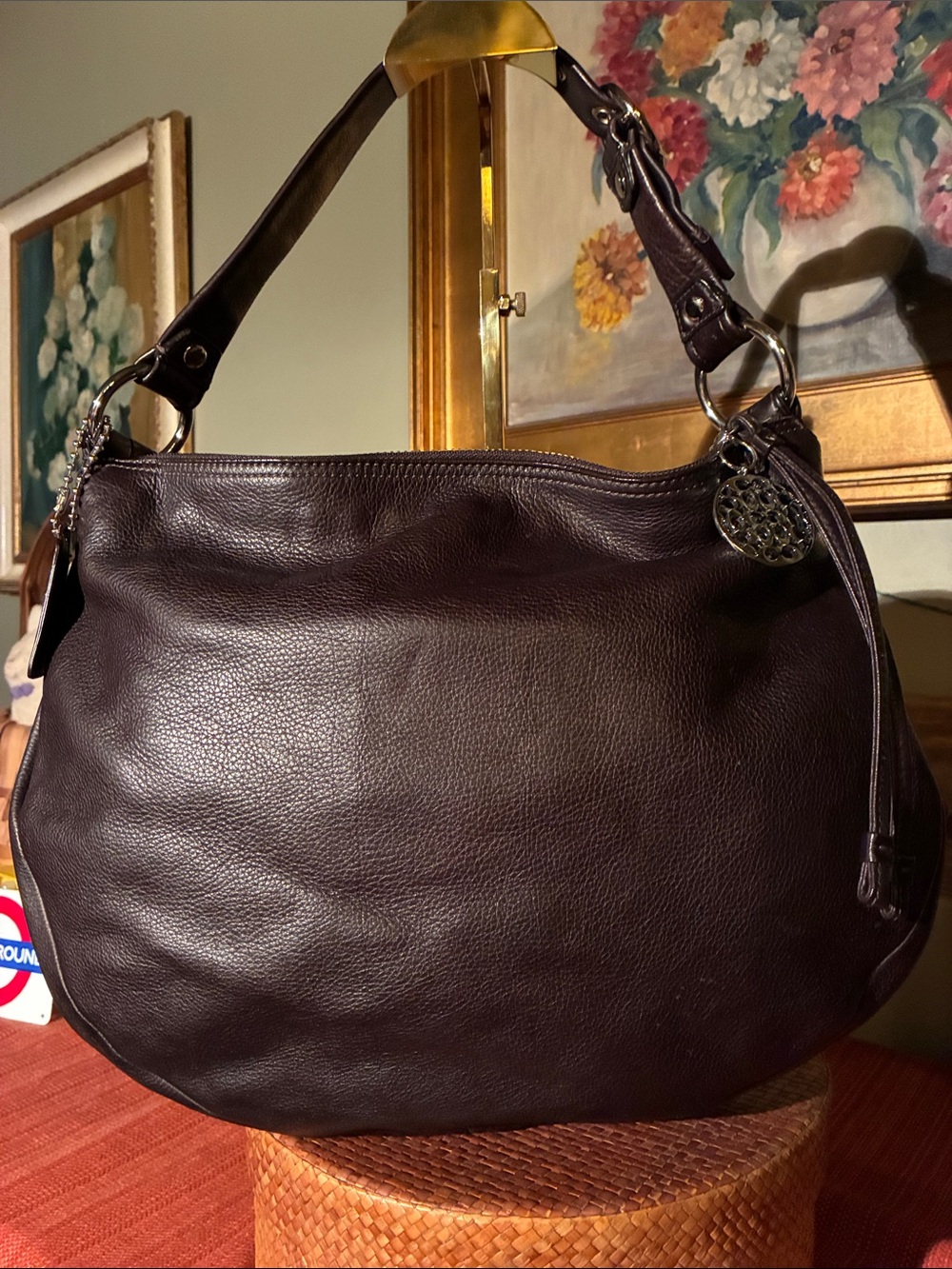 Coach Ali HOBO Slouchy Shoulder Bag in Dark Brown Leather - 13655 - Year 2009